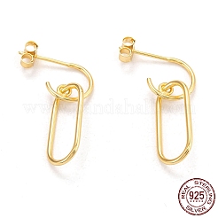 925 серебро стерлингового серебра EJEW-H110-10G