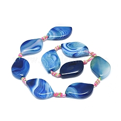 Натуральный полосатый агат / полосатые агатовые бусы G-L544-006B