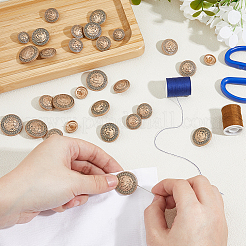 30 шт. 5 стиля кнопок из цинкового сплава BUTT-FH0001-016AG