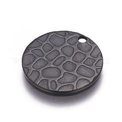 ステンレススチールペンダント  フラットラウンド  イオンプレーティング（ip）  ミックスカラー  15x1mm  穴：1.5mm&nbsp;STAS-I098-03-M