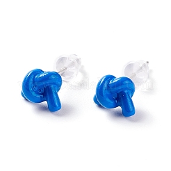 Ensemble de boucles d'oreilles en forme de nœud en résine&nbsp;EJEW-D278-17S-01