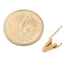 Ионное покрытие(ip) 304 нержавеющая сталь подвески ожерелья NJEW-R050-01G-22