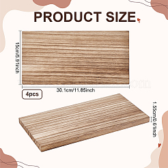Rechteckiges Wandregal aus Paulownia-Holz&nbsp;AJEW-WH0709-184A