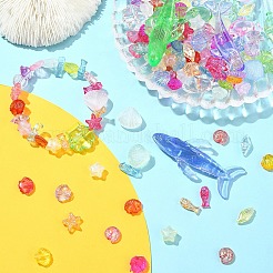 Браслеты из прозрачных акриловых бусин с морским животным своими руками наборы для изготовления украшений&nbsp;DIY-YW0010-61