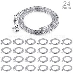 Изысканные ожерелья из латунной змеиной цепи NJEW-PH0002-20