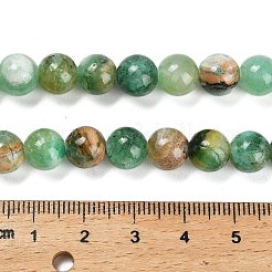 Natürliche grüne Linie Jaspis Perlenstränge&nbsp;X-G-B128-A03-03