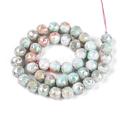 Антикоррозийные гальванические стеклянные бусины&nbsp;GLAA-N010-10mm-15