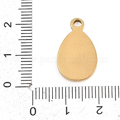 Pendentifs cabochons en acier inoxydable 304&nbsp;STAS-D264-08B-G