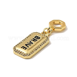 Латунные микро проложить кубического циркония подвески&nbsp;LS-KK-C111-02G-02