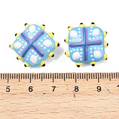 Стеклянные бусины из искусственного нефрита&nbsp;GLAA-L051-03D