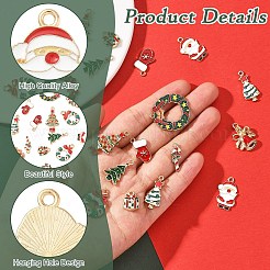 Colgantes de esmalte de aleación 20pcs 10 estilos&nbsp;ENAM-YW0006-52