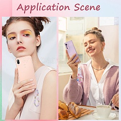 60шт 3 стиля прозрачные акриловые бусины&nbsp;OACR-SC0002-13