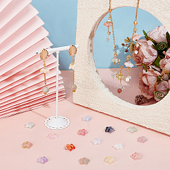 150 шт. 15-х цветные прозрачные бусины ручной работы в технике лэмпворк GLAA-PH0004-03