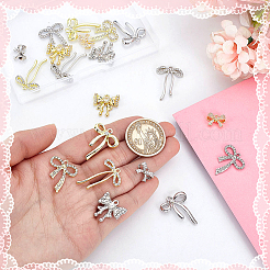 20 шт. 10 стиля подвески из сплава и латуни со стразами&nbsp;FIND-GA0005-09