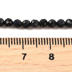 Бусины из натурального черного сапфира G-G259-D07-3mm