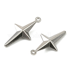 Colgantes de acero inoxidable 304. Charm de estrella.&nbsp;X-STAS-A190-04P
