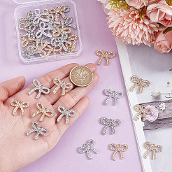 36 шт. 6 стиля подвески из цинкового сплава со стразами FIND-PH0024-78