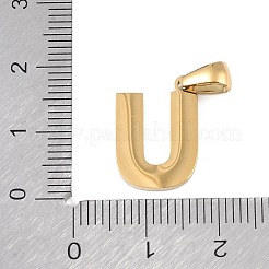 Подвески с алфавитом из натуральных белых ракушек&nbsp;STAS-M338-02G-U