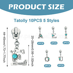 10 шт. 5 стиля&nbsp;HJEW-TAC0096