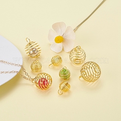 30шт 3 стиля круглые подвески из железной проволоки IFIN-YW0001-25