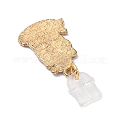 Рождественская тема сплав эмаль подвеска мобильный ремешок HJEW-JM03452