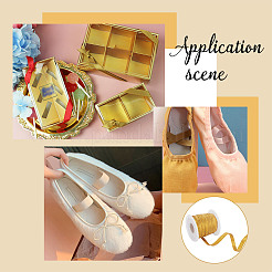 20м блестящая плоская резинка&nbsp;EC-AR0001-10B-02