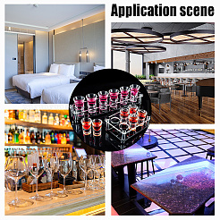 Акриловые держатели для рюмок с 12 отверстием ODIS-WH0038-75B