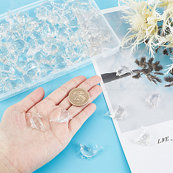 100шт прозрачные акриловые подвески&nbsp;TACR-AR0001-11