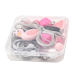Lanière en perles de silicone&nbsp;NJEW-SW00040-01