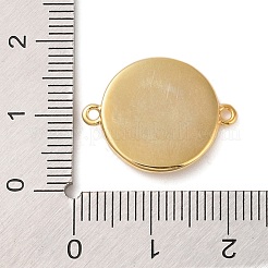 Покрытие стойки латунные плоские круглые подвески-соединители&nbsp;KK-P261-04P