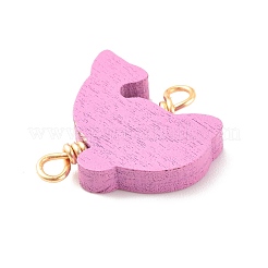 Окрашенные аэрозольной краской деревянные соединительные шармы&nbsp;PALLOY-JF01427-05