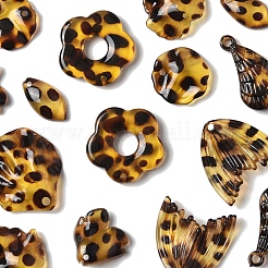 16шт 8 стиля прозрачные акриловые подвески OACR-FS0004-06