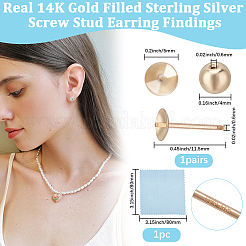 2 paio di 925 elementi per orecchini a bottone in argento sterling&nbsp;STER-BBC0008-31A