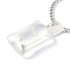 Collier de souhait de graines de pissenlit pour cadeau de femme adolescente&nbsp;NJEW-Z014-07P