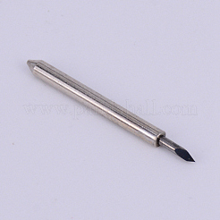 タングステン鋼レタリングナイフ  角度30°  プラスチックカップ付き  ステンレス鋼色  25x2.8mm  ピン：1mm&nbsp;FIND-WH0053-46P