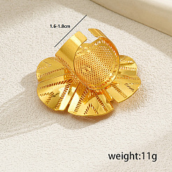 Роскошное железное полое свадебное кольцо-манжета для невесты VO5692