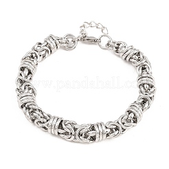 Bracelets à chaîne byzantine en acier inoxydable 304 pour femmes et hommes&nbsp;BJEW-H643-09P