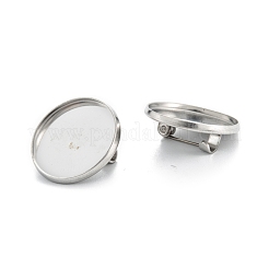 Broche de acero inoxidable 304 resistente al deslustre con configuraciones de cabujón&nbsp;STAS-G250-04P-A
