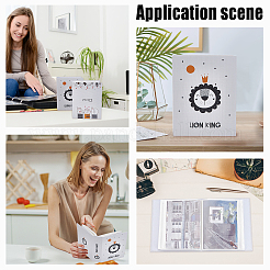 4 книга 4 выкройки картонная обложка интерстициальный альбом книга AJEW-CP0005-38