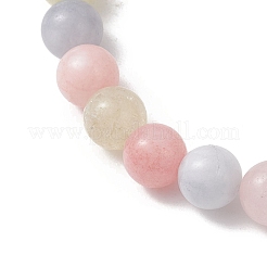 Браслеты из окрашенных и нагретых бусин натурального кварца для женщин&nbsp;BJEW-JB13167