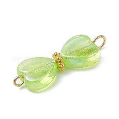 Подвески-коннекторы из прозрачного акрила цвета AB PALLOY-JF04434