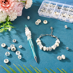 68 шт. 10 стиля европейских бусин со стразами из смолы RPDL-TA0001-07