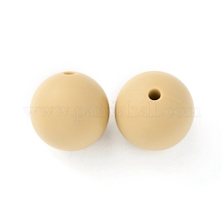 Perles focales en silicone écologiques de qualité alimentaire&nbsp;SIL-WH0013-01F