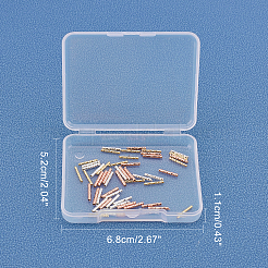 Бисера латунной трубки KK-FH0001-18