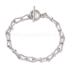 Браслеты-цепочки Infinity Link из нержавеющей стали 304 для женщин BJEW-JB12756