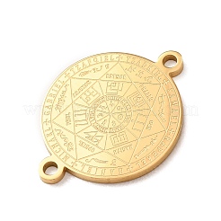 Anhänger aus Edelstahl 304 mit dem Siegel der sieben Erzengel&nbsp;STAS-F367-11G
