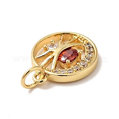 Подвески из латуни с микро павекубическим цирконием&nbsp;KK-H431-26G