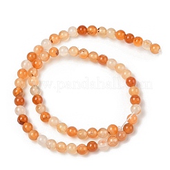 Натуральный красный агат бисер нитей&nbsp;G-A248-A06-01