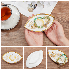 Поднос для украшений из фарфора DJEW-WH0009-31A