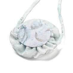 Blumenmuster-Stoff-Rosen-Krawattenhalsketten für Frauen&nbsp;LS-NJEW-Z022-01G